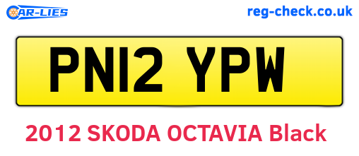 PN12YPW are the vehicle registration plates.