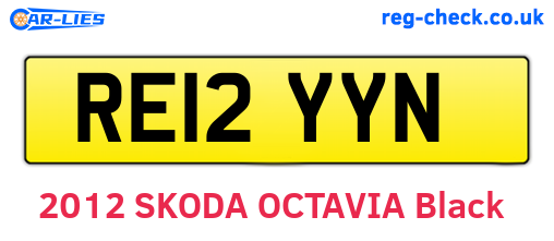 RE12YYN are the vehicle registration plates.