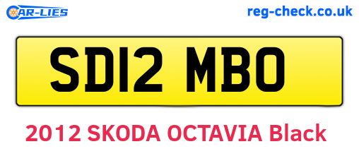 SD12MBO are the vehicle registration plates.