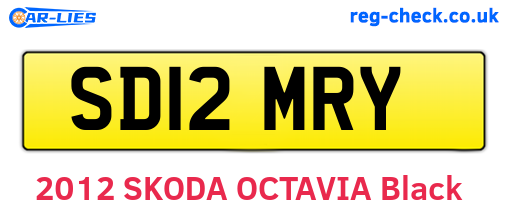 SD12MRY are the vehicle registration plates.