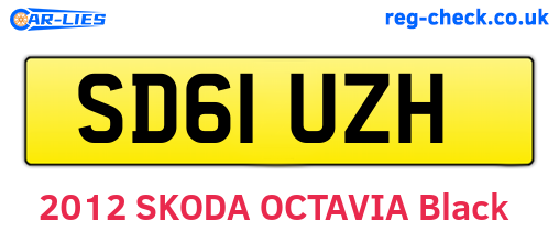 SD61UZH are the vehicle registration plates.
