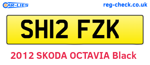 SH12FZK are the vehicle registration plates.