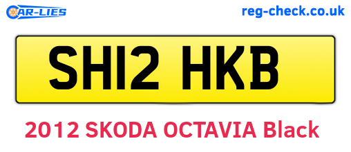 SH12HKB are the vehicle registration plates.