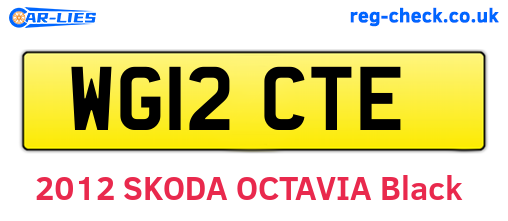 WG12CTE are the vehicle registration plates.