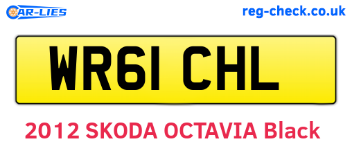 WR61CHL are the vehicle registration plates.