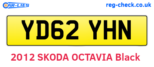 YD62YHN are the vehicle registration plates.