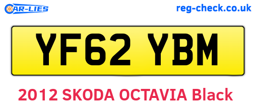 YF62YBM are the vehicle registration plates.