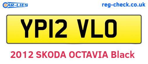 YP12VLO are the vehicle registration plates.