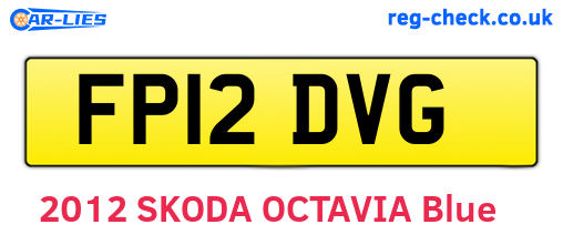 FP12DVG are the vehicle registration plates.