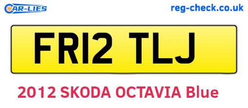 FR12TLJ are the vehicle registration plates.