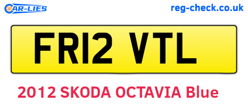 FR12VTL are the vehicle registration plates.
