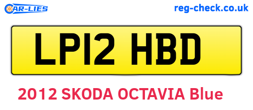 LP12HBD are the vehicle registration plates.