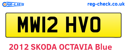 MW12HVO are the vehicle registration plates.