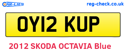 OY12KUP are the vehicle registration plates.