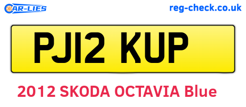 PJ12KUP are the vehicle registration plates.