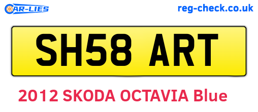 SH58ART are the vehicle registration plates.