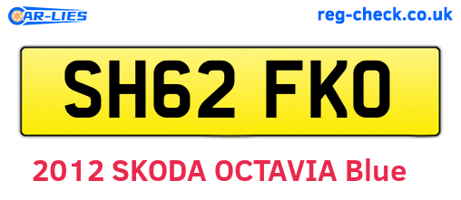 SH62FKO are the vehicle registration plates.