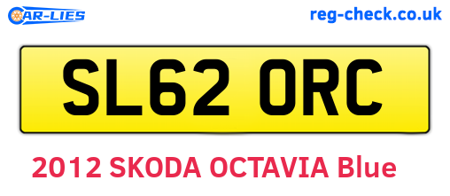 SL62ORC are the vehicle registration plates.