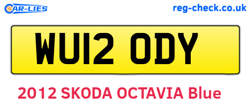 WU12ODY are the vehicle registration plates.