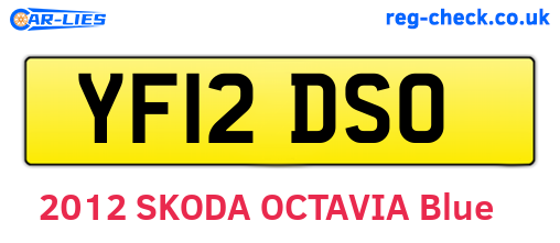 YF12DSO are the vehicle registration plates.