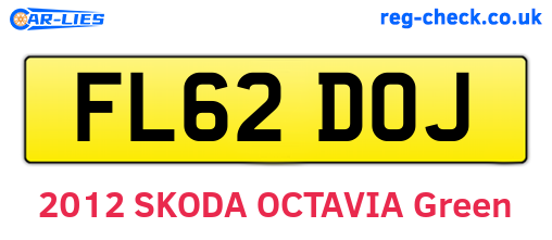 FL62DOJ are the vehicle registration plates.