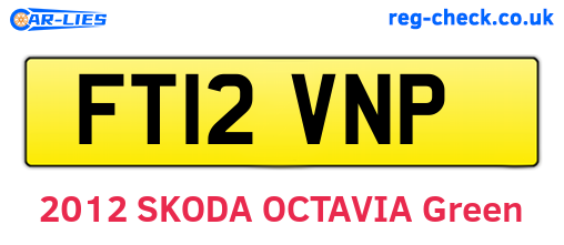 FT12VNP are the vehicle registration plates.