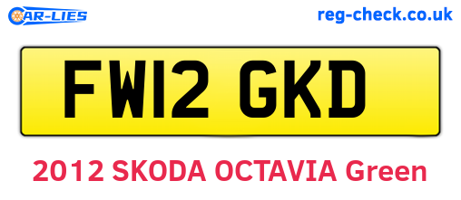 FW12GKD are the vehicle registration plates.