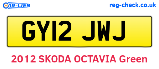 GY12JWJ are the vehicle registration plates.