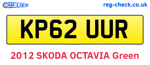 KP62UUR are the vehicle registration plates.