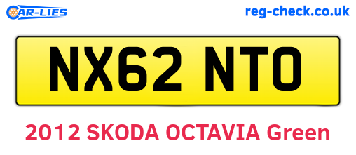 NX62NTO are the vehicle registration plates.