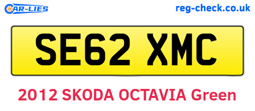 SE62XMC are the vehicle registration plates.