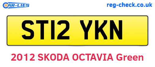 ST12YKN are the vehicle registration plates.