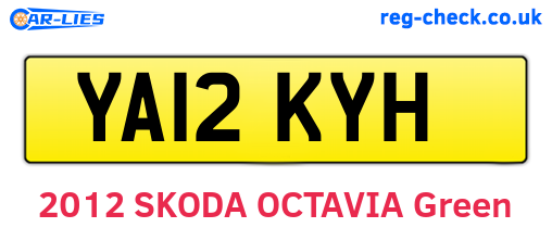 YA12KYH are the vehicle registration plates.