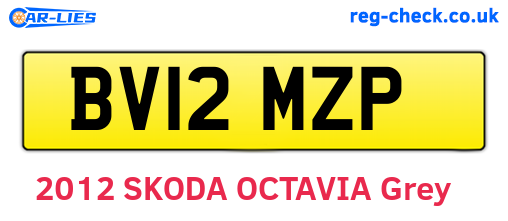 BV12MZP are the vehicle registration plates.