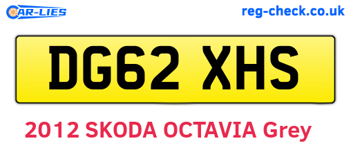 DG62XHS are the vehicle registration plates.