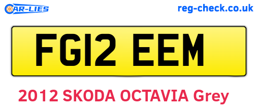 FG12EEM are the vehicle registration plates.