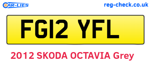 FG12YFL are the vehicle registration plates.