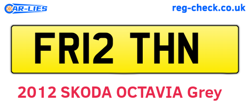 FR12THN are the vehicle registration plates.
