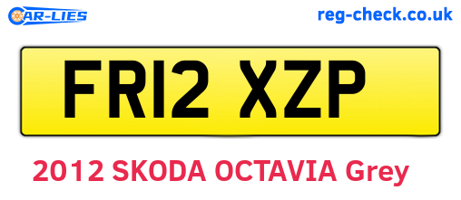 FR12XZP are the vehicle registration plates.