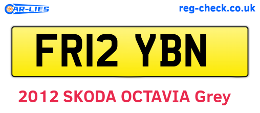 FR12YBN are the vehicle registration plates.