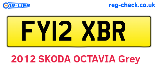 FY12XBR are the vehicle registration plates.