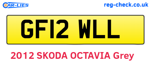 GF12WLL are the vehicle registration plates.
