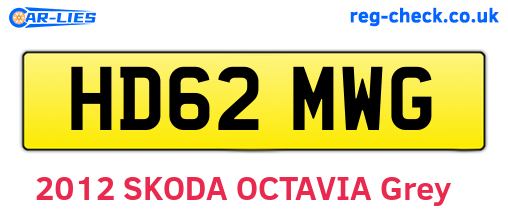 HD62MWG are the vehicle registration plates.