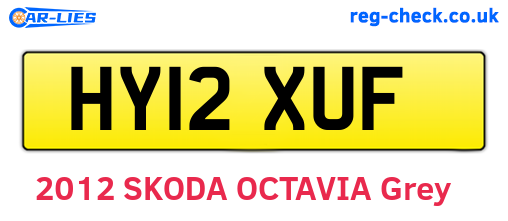HY12XUF are the vehicle registration plates.