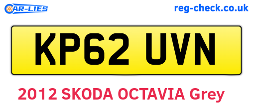 KP62UVN are the vehicle registration plates.