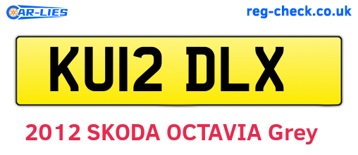 KU12DLX are the vehicle registration plates.