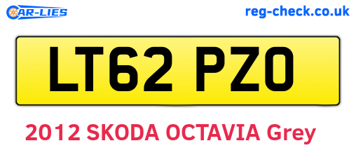 LT62PZO are the vehicle registration plates.