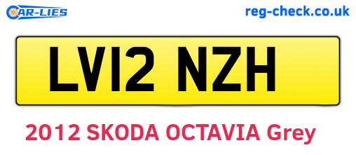 LV12NZH are the vehicle registration plates.