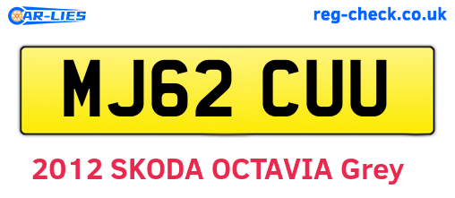 MJ62CUU are the vehicle registration plates.