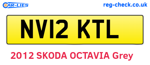NV12KTL are the vehicle registration plates.